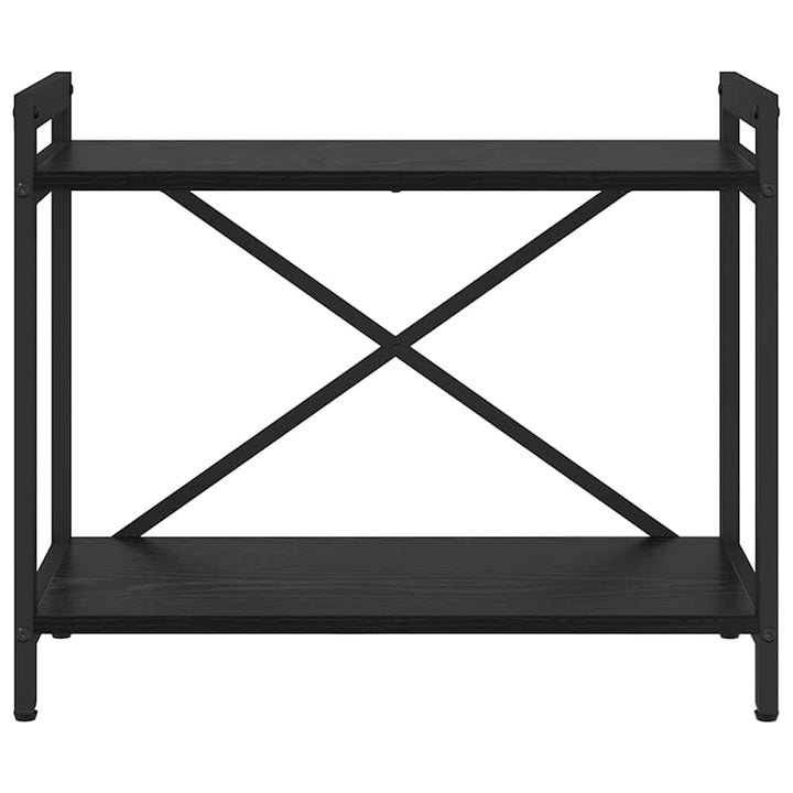 Bogreol Sort eg 60 x 30 x 50 cm Konstrueret træ