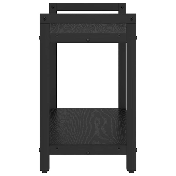 Bogreol Sort eg 60 x 30 x 50 cm Konstrueret træ