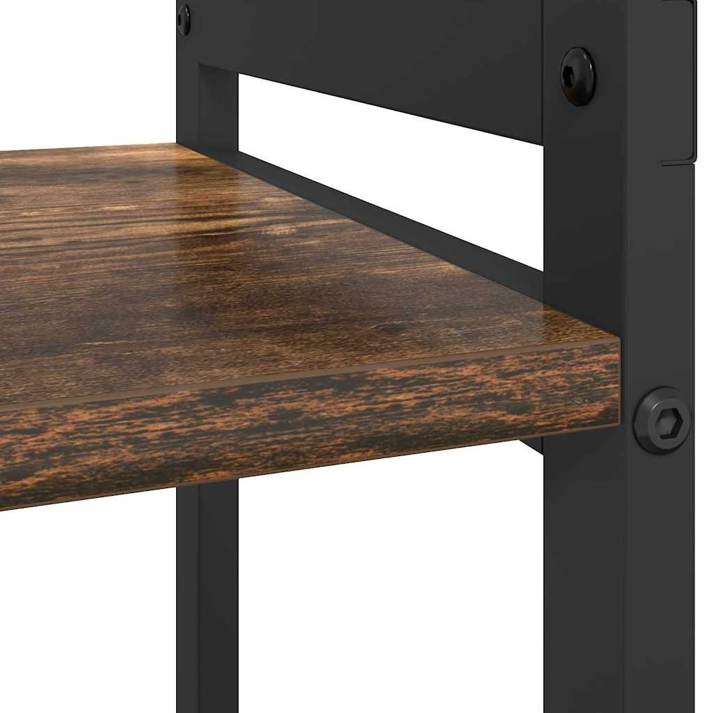 Bogreol Røget eg 60 x 30 x 50 cm Konstrueret træ