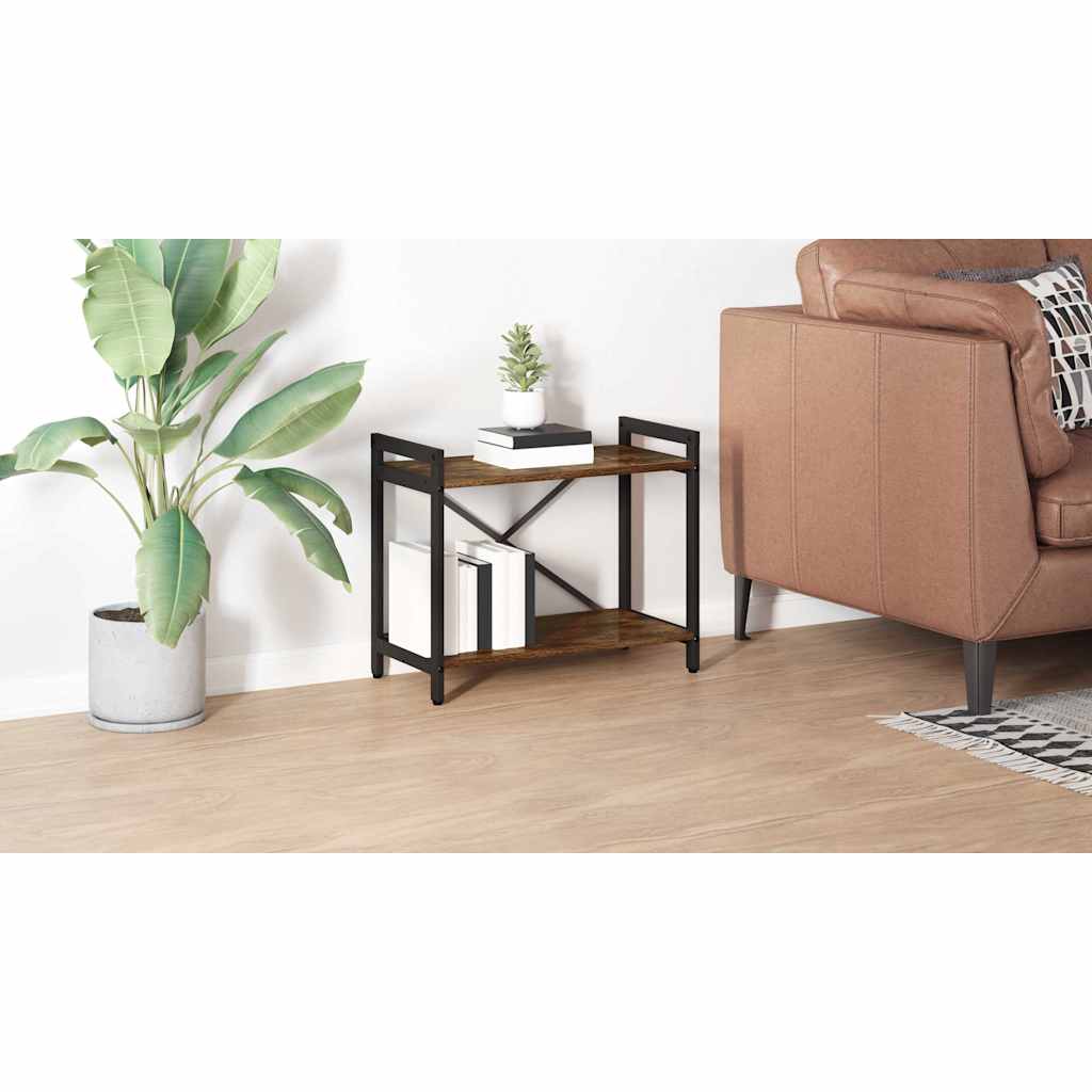 Bogreol Røget eg 60 x 30 x 50 cm Konstrueret træ