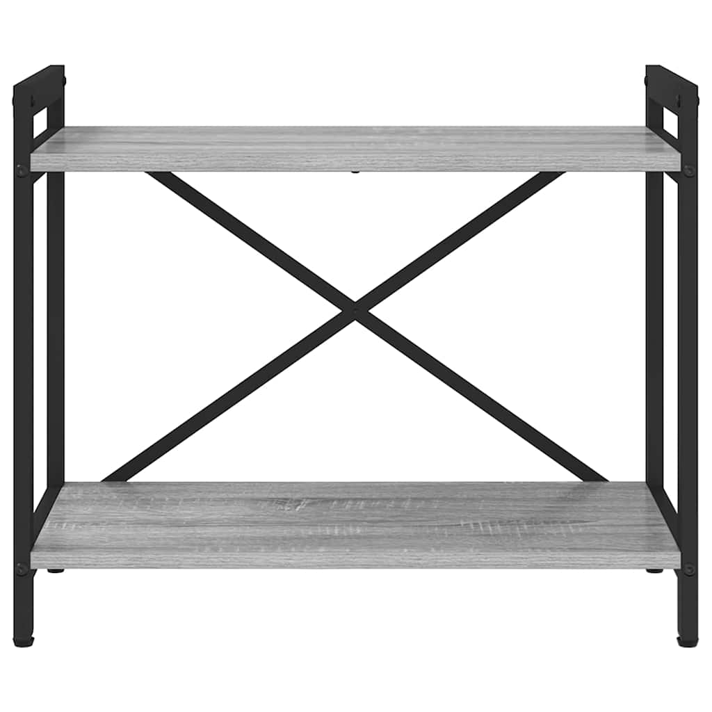 Bogreol Grå sonoma-eg 60 x 30 x 50 cm Konstrueret træ