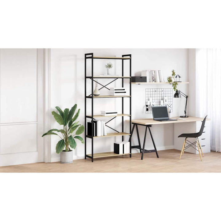 Bogreol Sonoma eg 80 x 30 x 189,5 cm Konstrueret træ