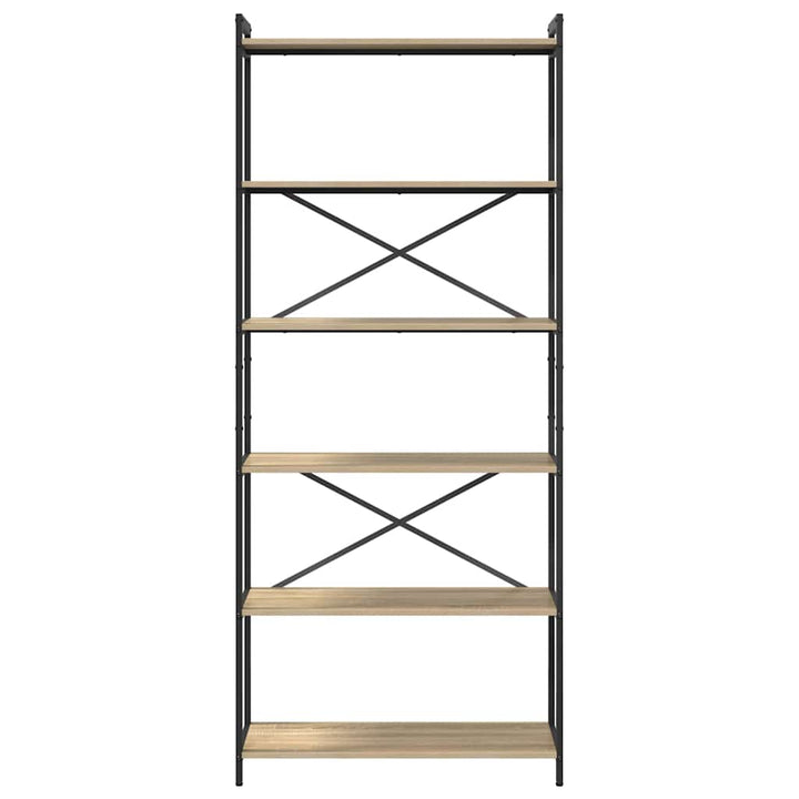Bogreol Sonoma eg 80 x 30 x 189,5 cm Konstrueret træ