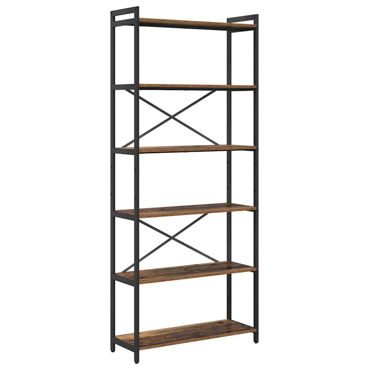 Bogreol Gammelt træ 80 x 30 x 189,5 cm Konstrueret træ