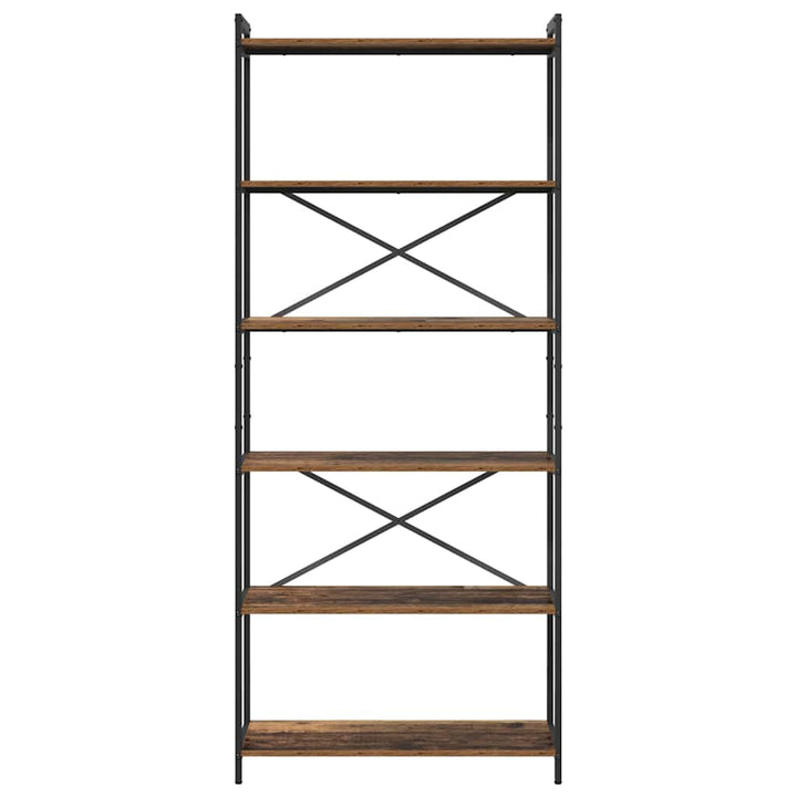 Bogreol Gammelt træ 80 x 30 x 189,5 cm Konstrueret træ