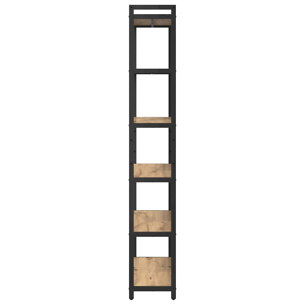 Bogreol Artisan Egetræ 80 x 30 x 189,5 cm Konstrueret træ
