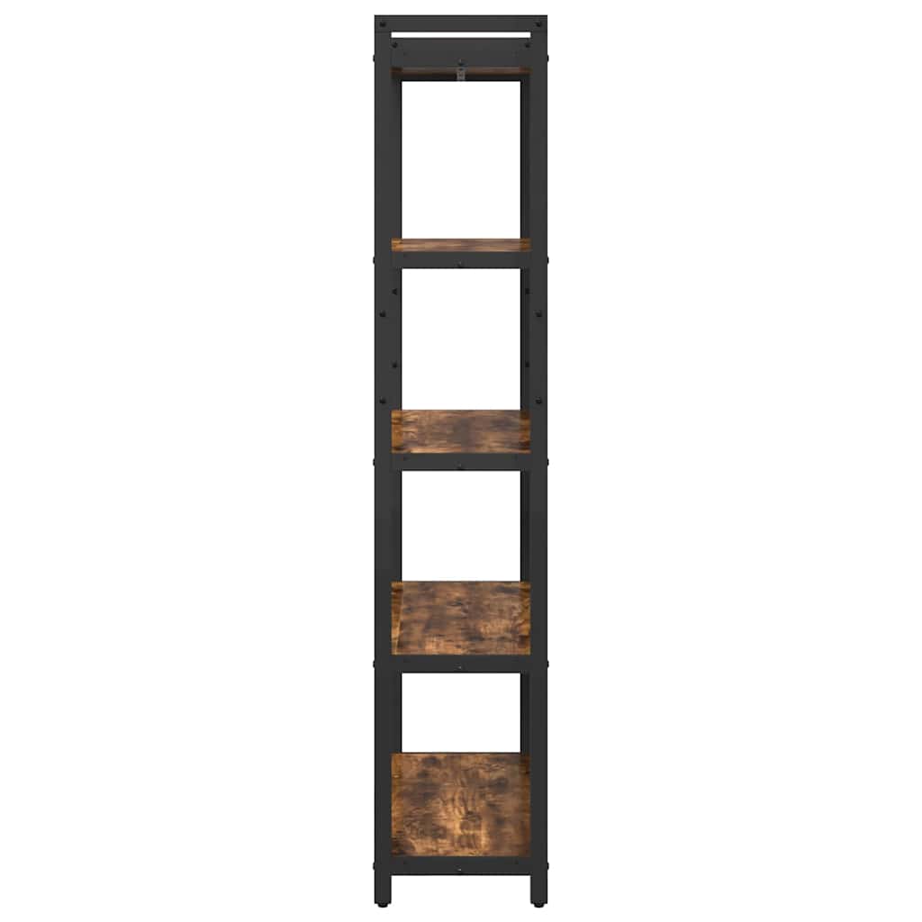 Bogreol Røget eg 80 x 30 x 155 cm Konstrueret træ