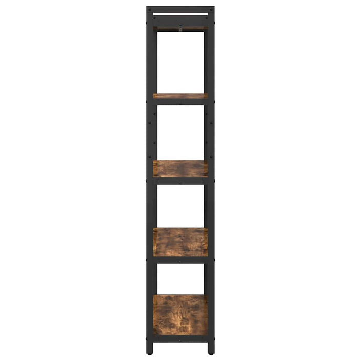 Bogreol Røget eg 80 x 30 x 155 cm Konstrueret træ