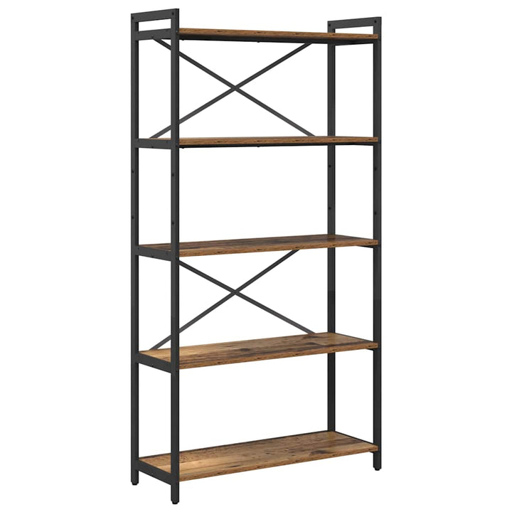 Bogreol Gammelt træ 80 x 30 x 155 cm Konstrueret træ