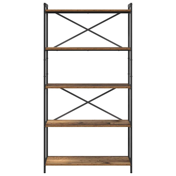 Bogreol Gammelt træ 80 x 30 x 155 cm Konstrueret træ