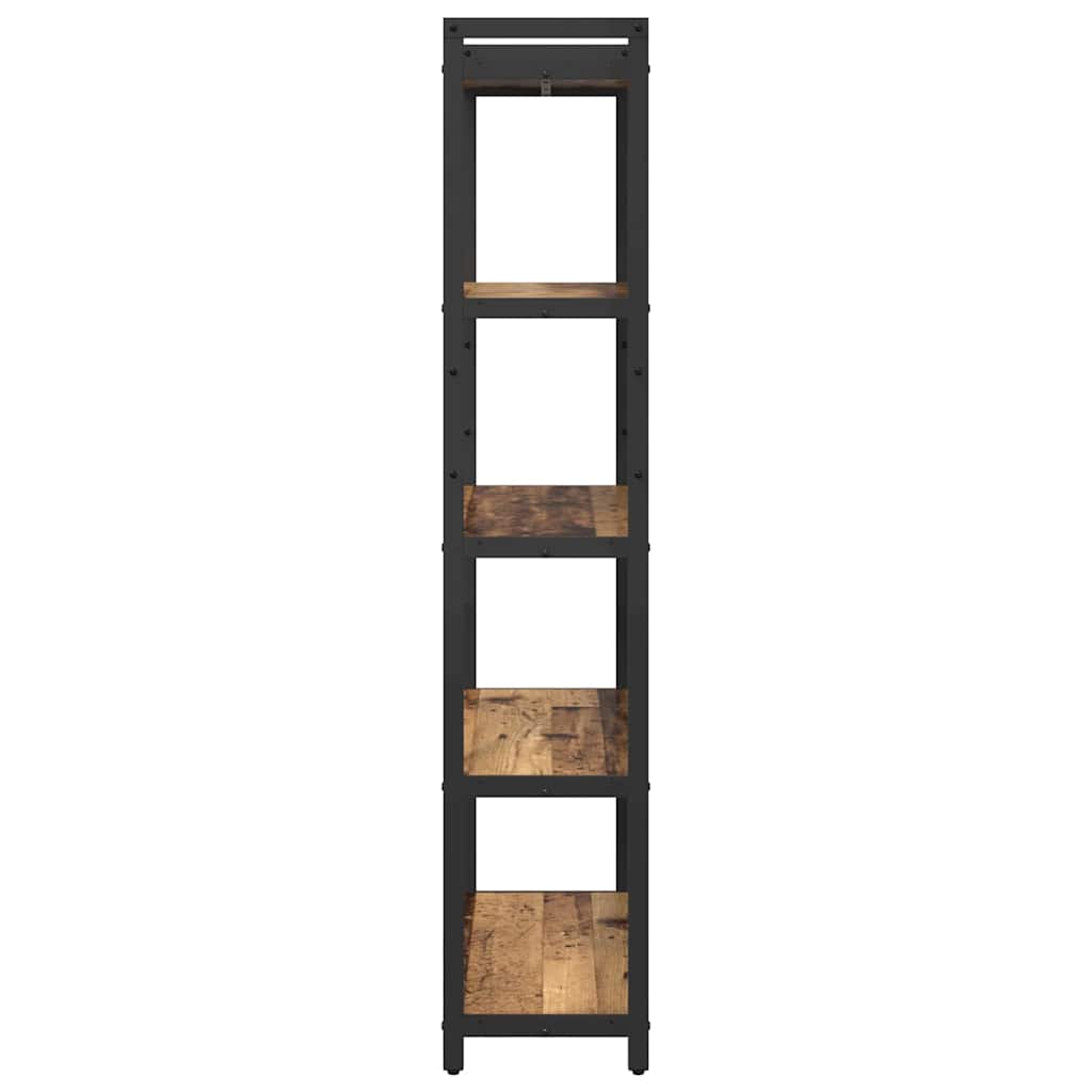 Bogreol Gammelt træ 80 x 30 x 155 cm Konstrueret træ