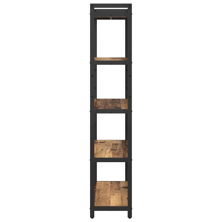 Bogreol Gammelt træ 80 x 30 x 155 cm Konstrueret træ