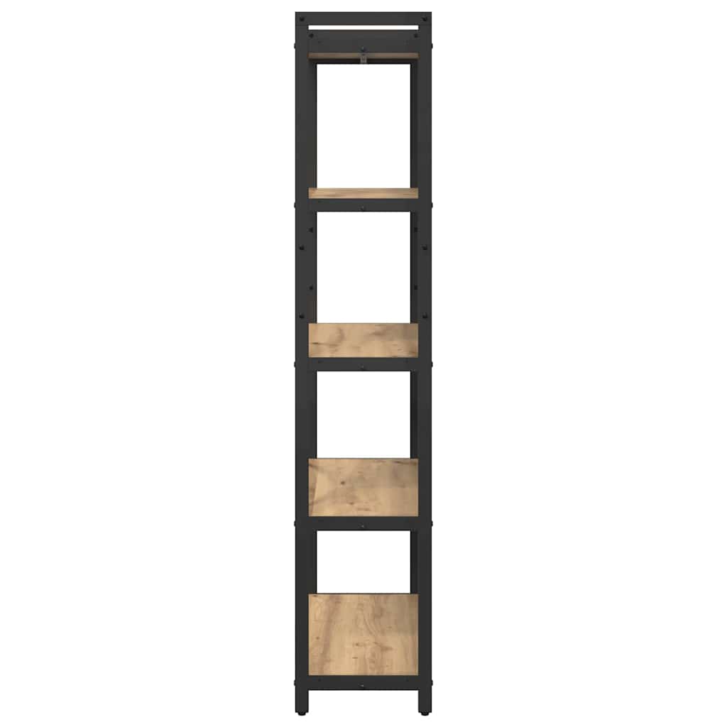 Bogreol Artisan Egetræ 80 x 30 x 155 cm Konstrueret træ