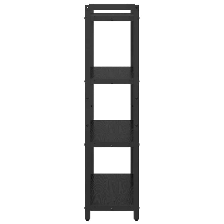 Bogreol Sort eg 80 x 30 x 120 cm Konstrueret træ