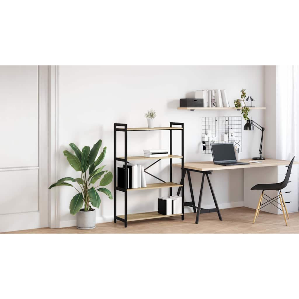 Bogreol Sonoma eg 80 x 30 x 120 cm Konstrueret træ