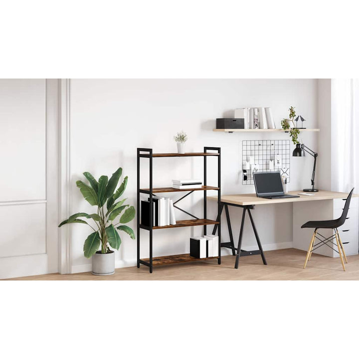 Bogreol Røget eg 80 x 30 x 120 cm Konstrueret træ