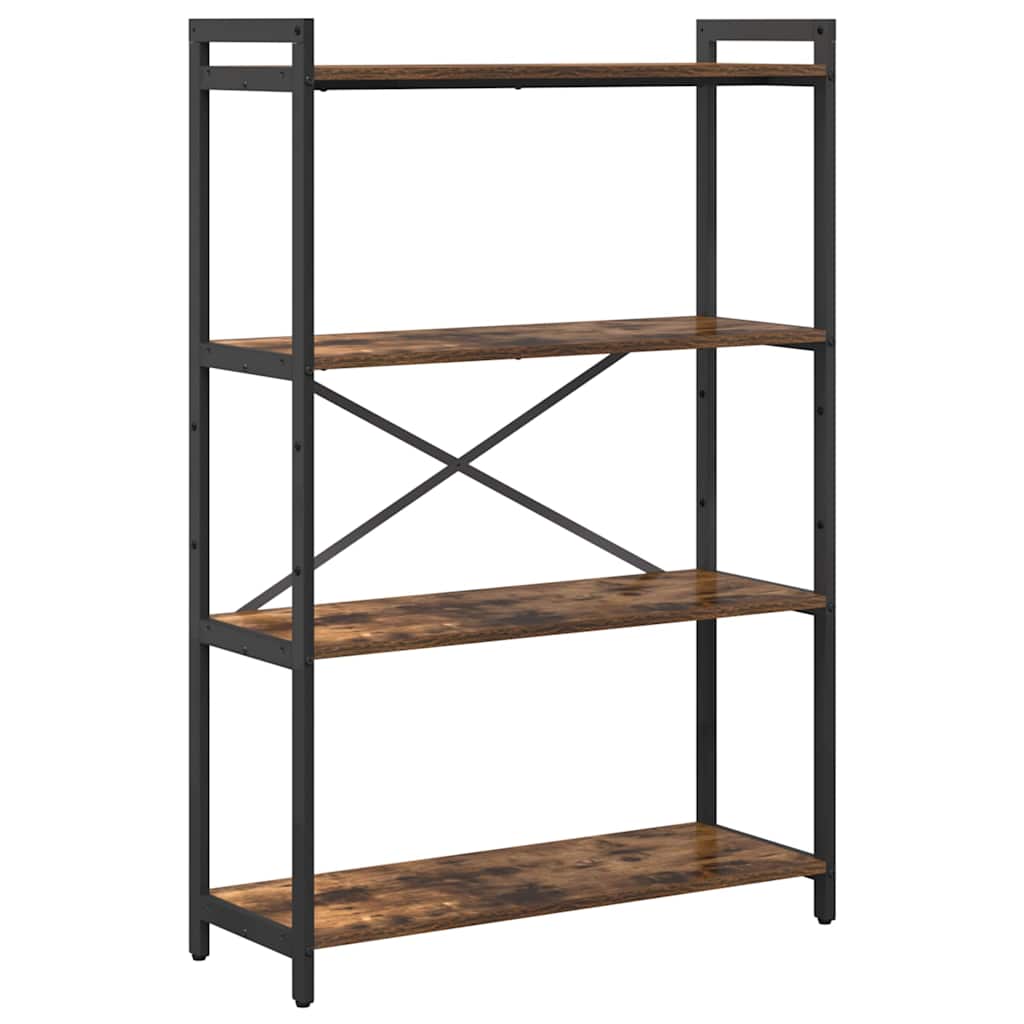 Bogreol Røget eg 80 x 30 x 120 cm Konstrueret træ