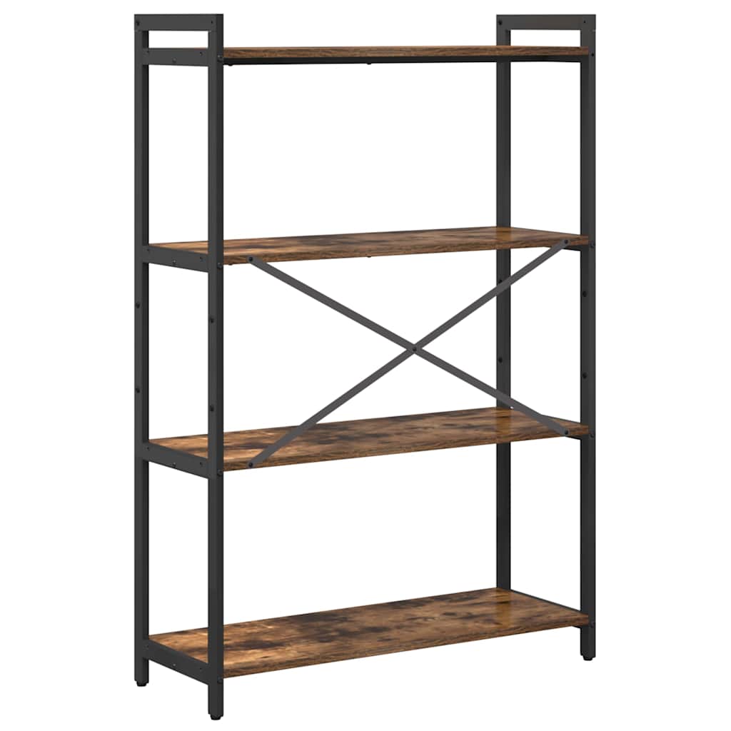 Bogreol Røget eg 80 x 30 x 120 cm Konstrueret træ