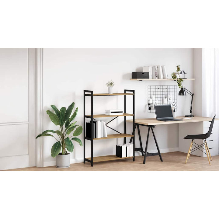 Bogreol Artisan Egetræ 80 x 30 x 120 cm Konstrueret træ