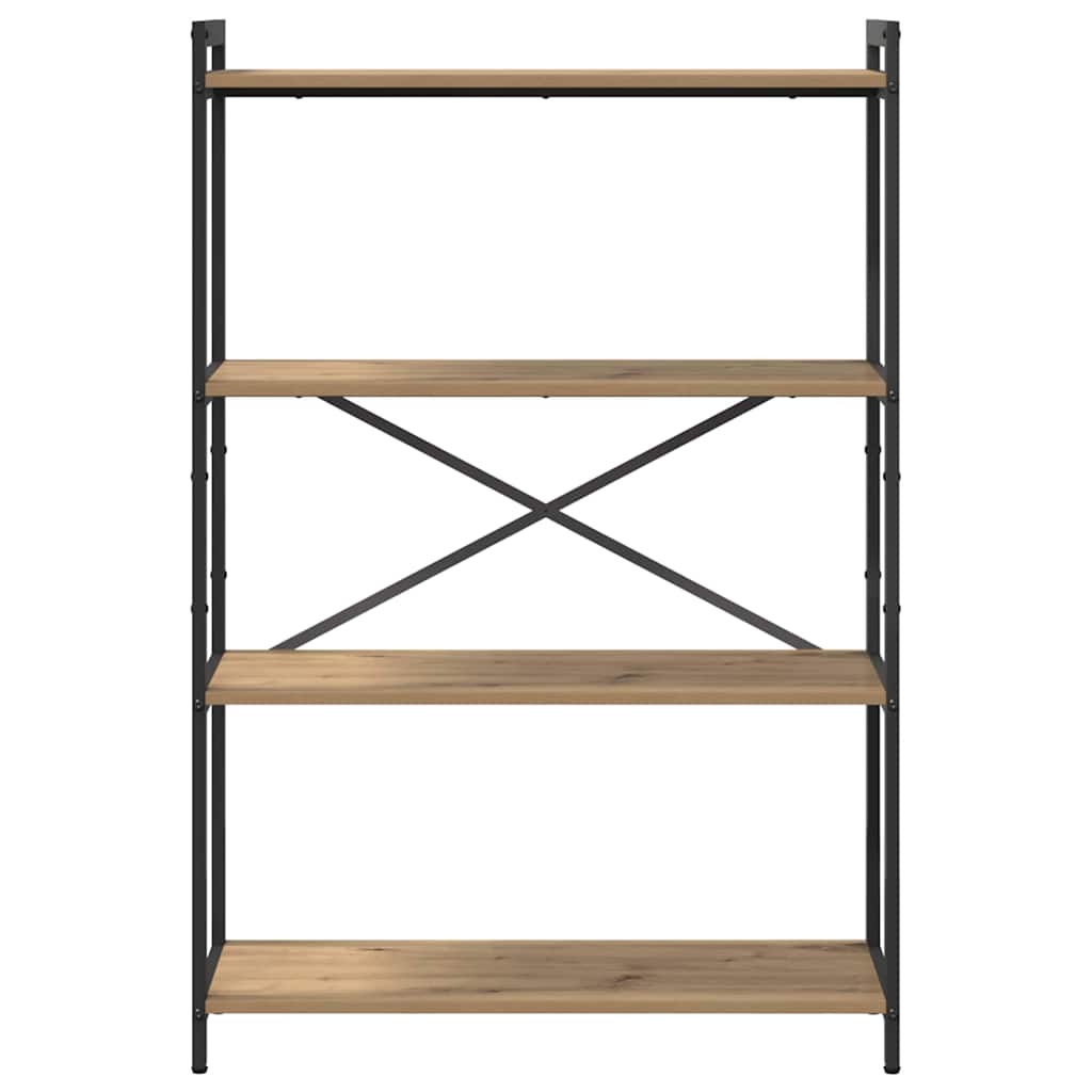 Bogreol Artisan Egetræ 80 x 30 x 120 cm Konstrueret træ