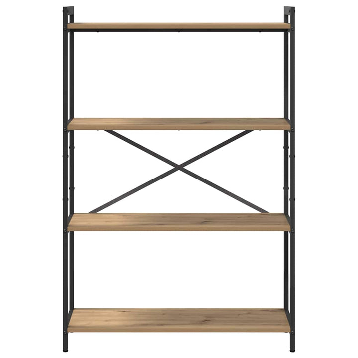 Bogreol Artisan Egetræ 80 x 30 x 120 cm Konstrueret træ