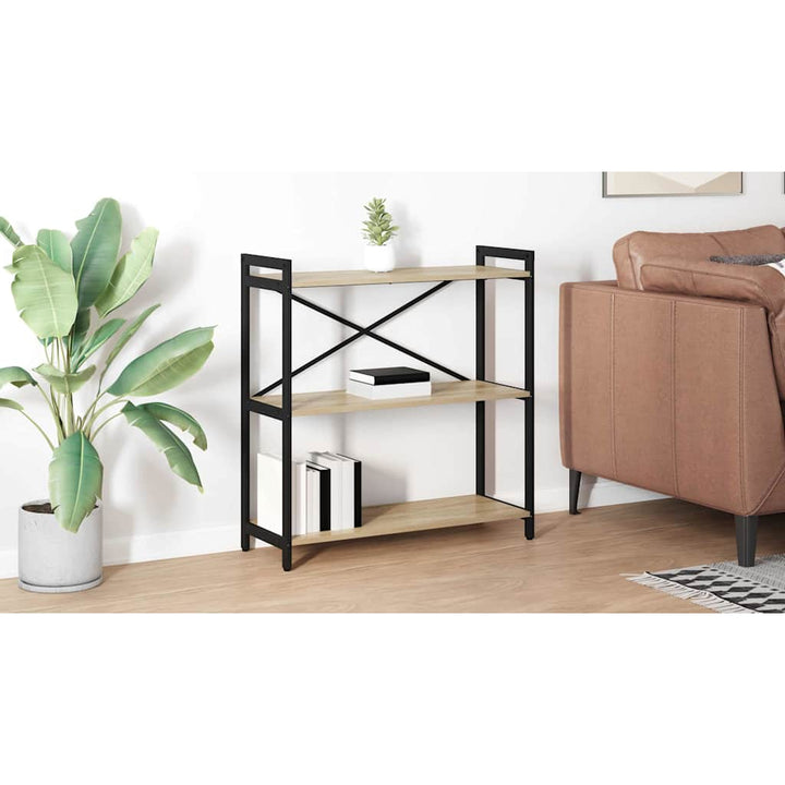 Bogreol Sonoma eg 80 x 30 x 85 cm Konstrueret træ