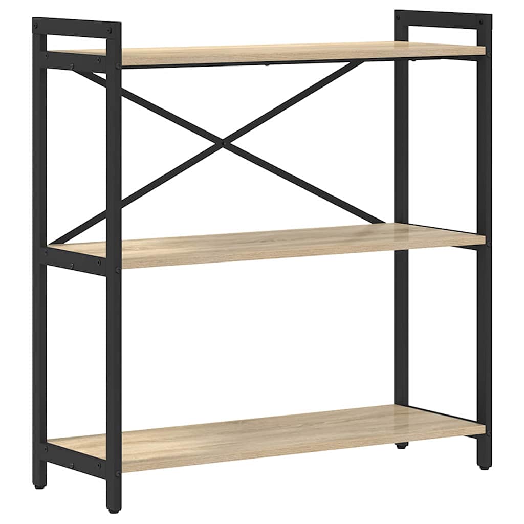 Bogreol Sonoma eg 80 x 30 x 85 cm Konstrueret træ