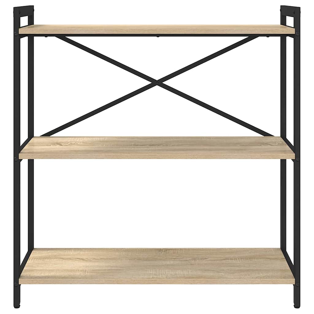 Bogreol 80 x 30 x 85 cm Konstrueret træ Sonoma eg