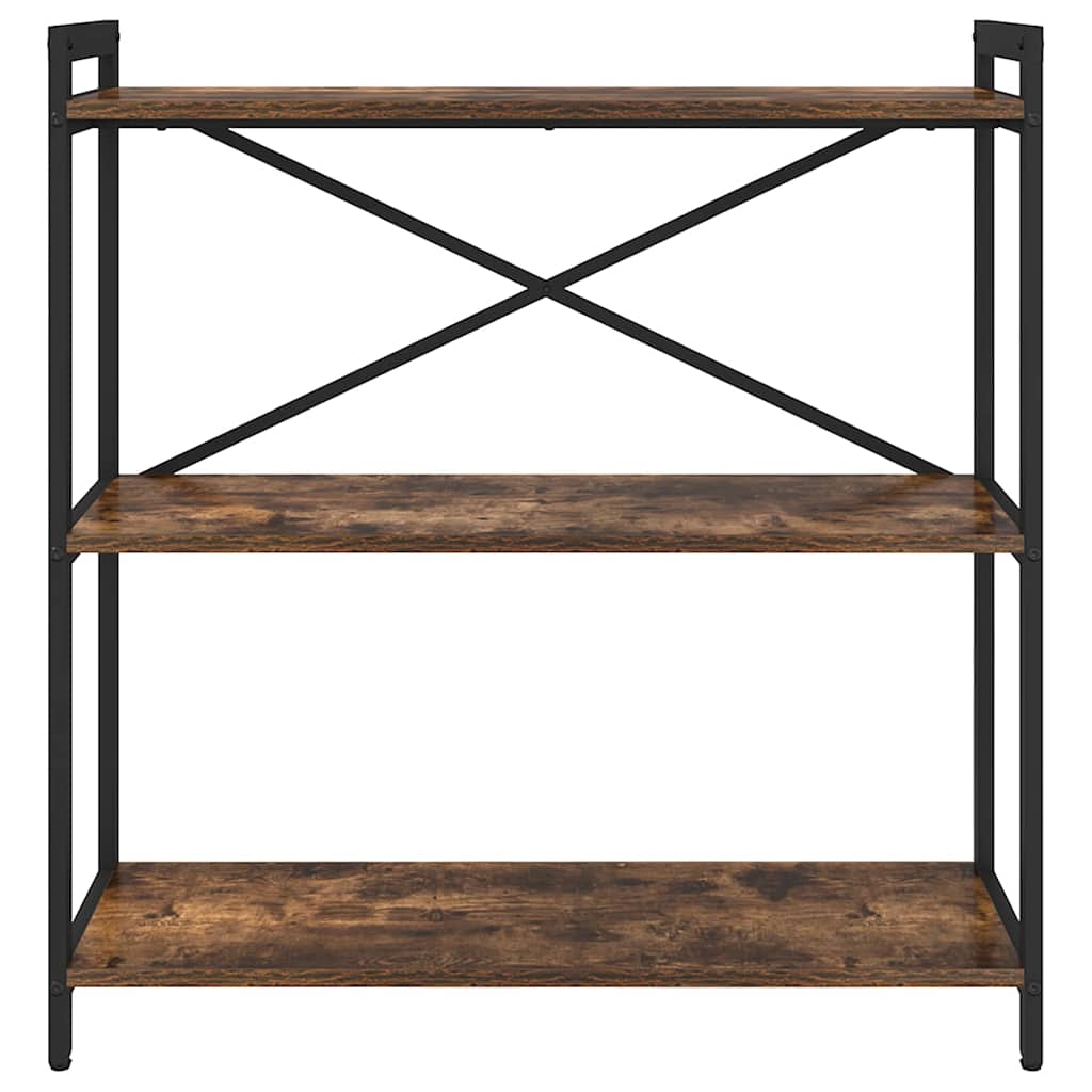 Bogreol Røget eg 80 x 30 x 85 cm Konstrueret træ