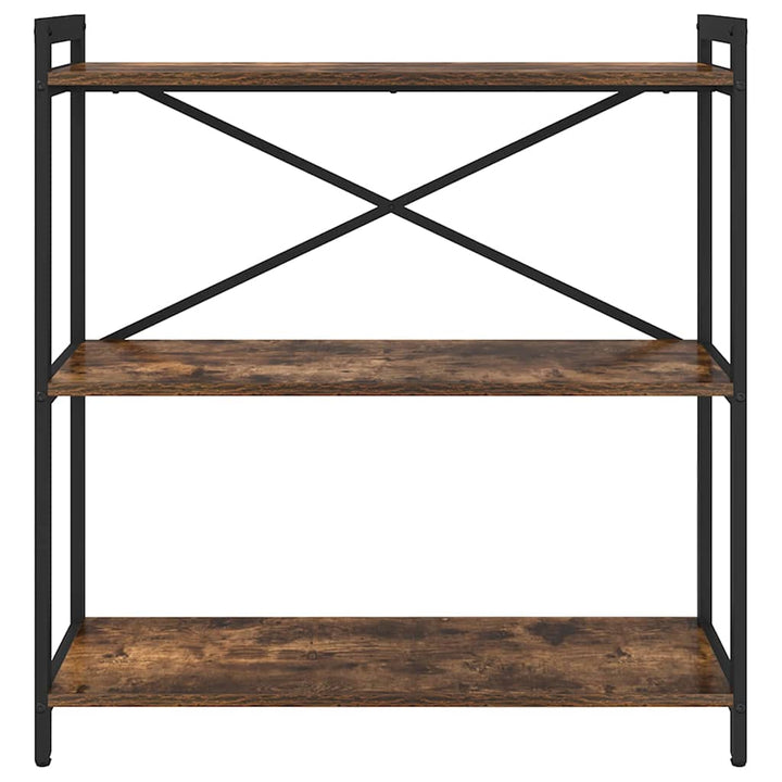 Bogreol Røget eg 80 x 30 x 85 cm Konstrueret træ