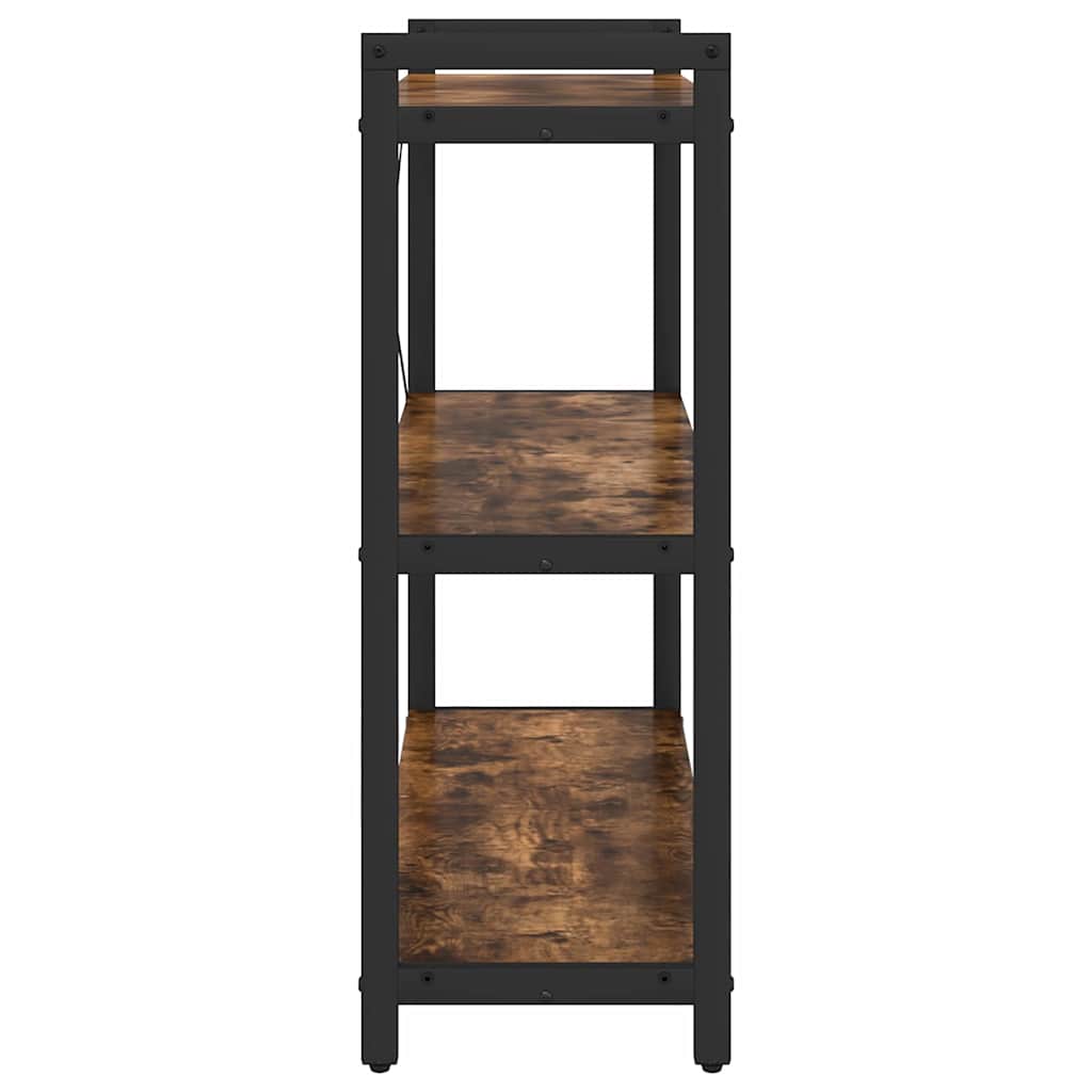 Bogreol Røget eg 80 x 30 x 85 cm Konstrueret træ