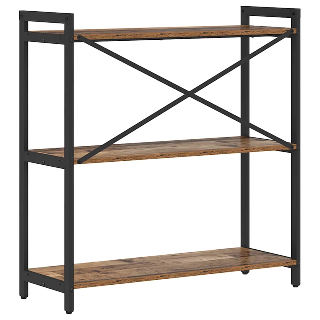 Bogreol Gammelt træ 80 x 30 x 85 cm Konstrueret træ
