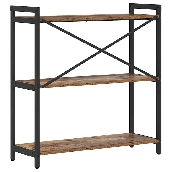 Bogreol Gammelt træ 80 x 30 x 85 cm Konstrueret træ