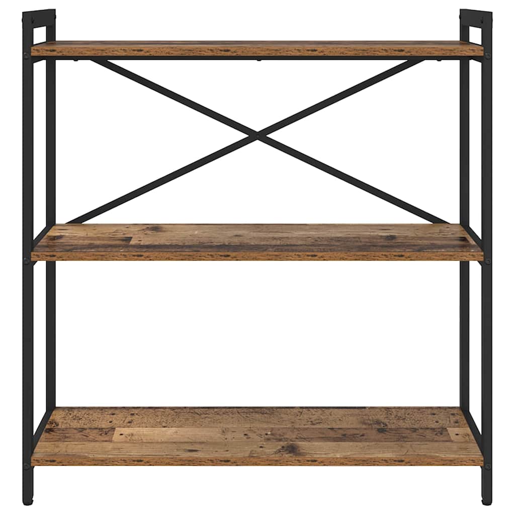 Bogreol Gammelt træ 80 x 30 x 85 cm Konstrueret træ