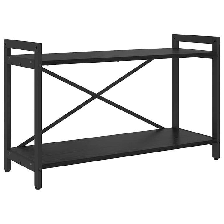 Bogreol Sort eg 80 x 30 x 50 cm Konstrueret træ