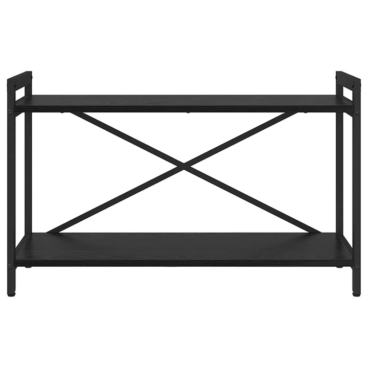 Bogreol Sort eg 80 x 30 x 50 cm Konstrueret træ