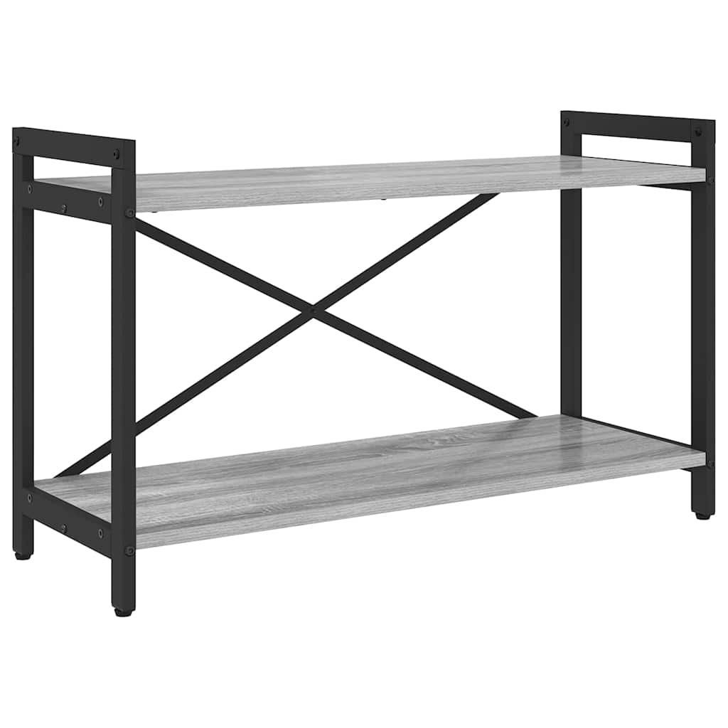 Bogreol Grå sonoma-eg 80 x 30 x 50 cm Konstrueret træ
