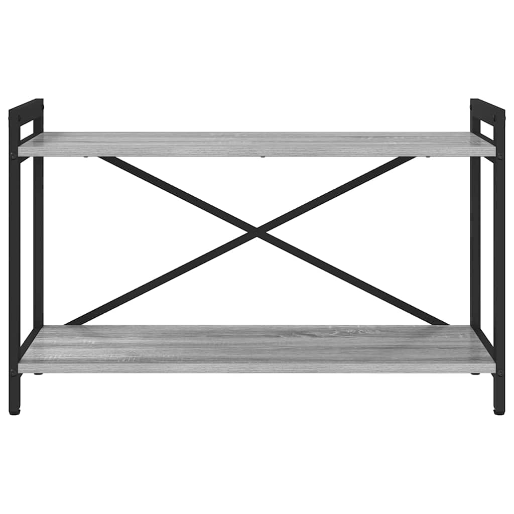 Bogreol 80 x 30 x 50 cm Konstrueret træ Grå sonoma-eg
