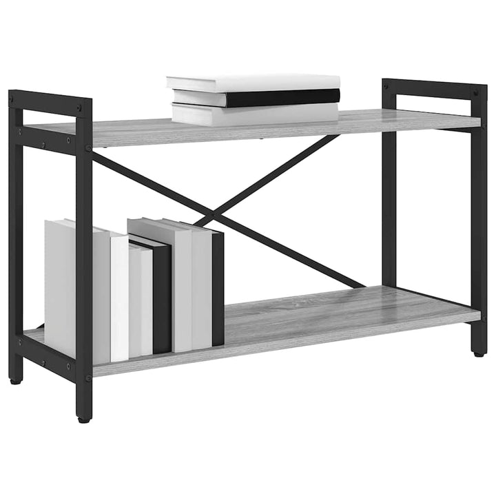 Bogreol Grå sonoma-eg 80 x 30 x 50 cm Konstrueret træ