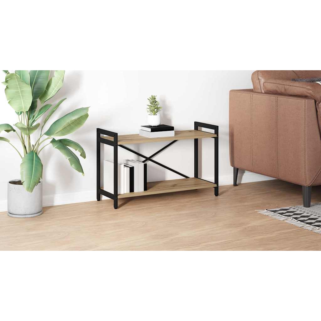 Bogreol Artisan Egetræ 80 x 30 x 50 cm Konstrueret træ