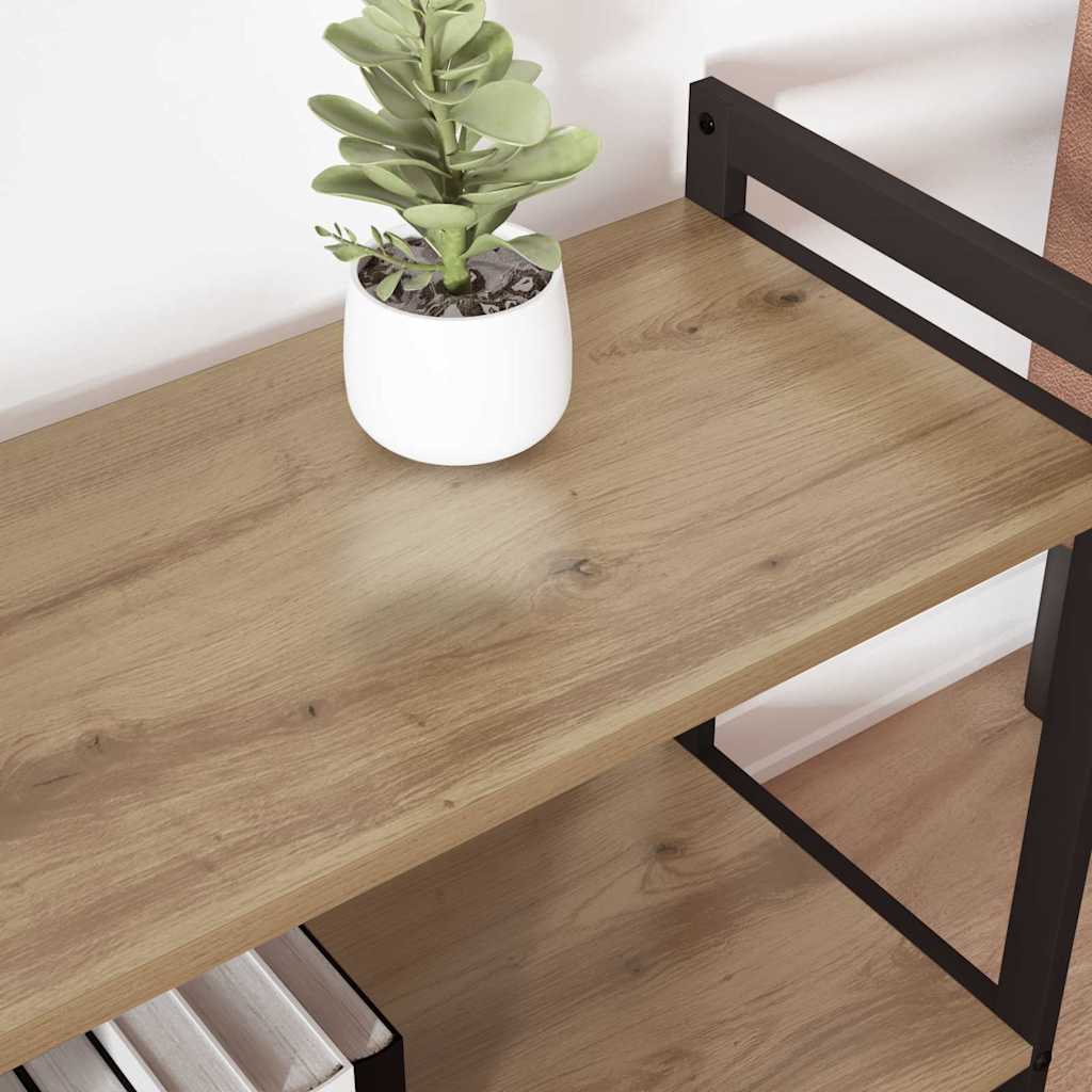 Bogreol 80 x 30 x 50 cm Konstrueret træ Artisan Egetræ