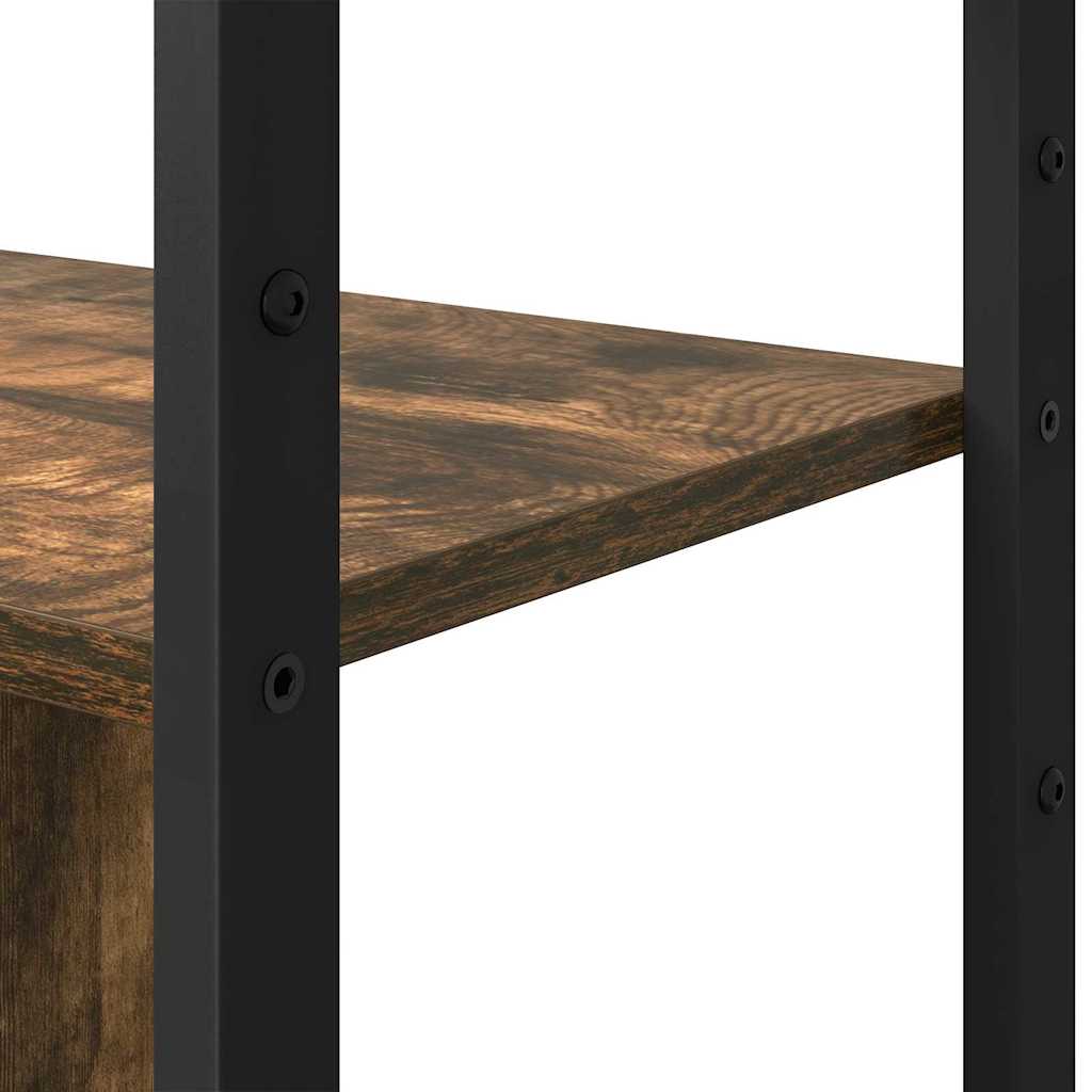 Bogreol 80 x 30 x 155,5 cm Konstrueret træ Røget eg