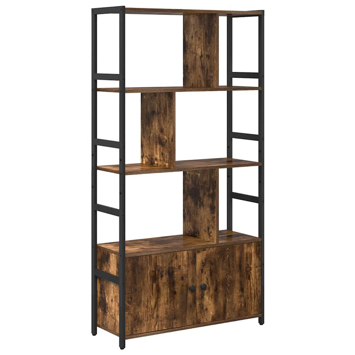 Bogreol 80 x 30 x 155,5 cm Konstrueret træ Røget eg