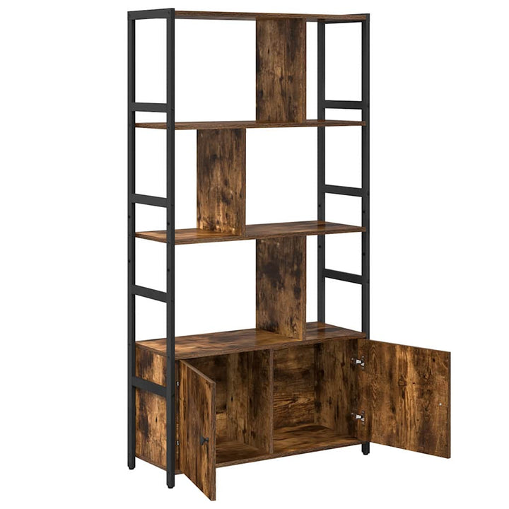 Bogreol 80 x 30 x 155,5 cm Konstrueret træ Røget eg