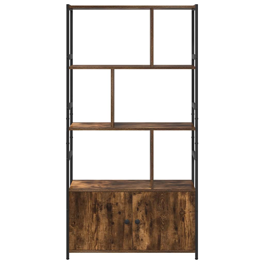 Bogreol 80 x 30 x 155,5 cm Konstrueret træ Røget eg