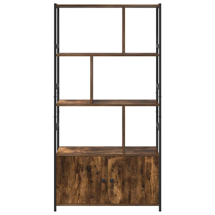 Bogreol 80 x 30 x 155,5 cm Konstrueret træ Røget eg