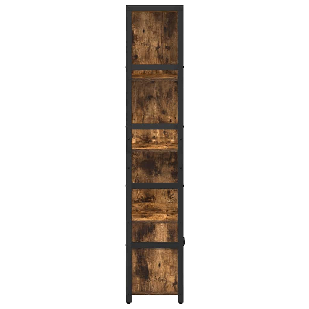 Bogreol 80 x 30 x 155,5 cm Konstrueret træ Røget eg