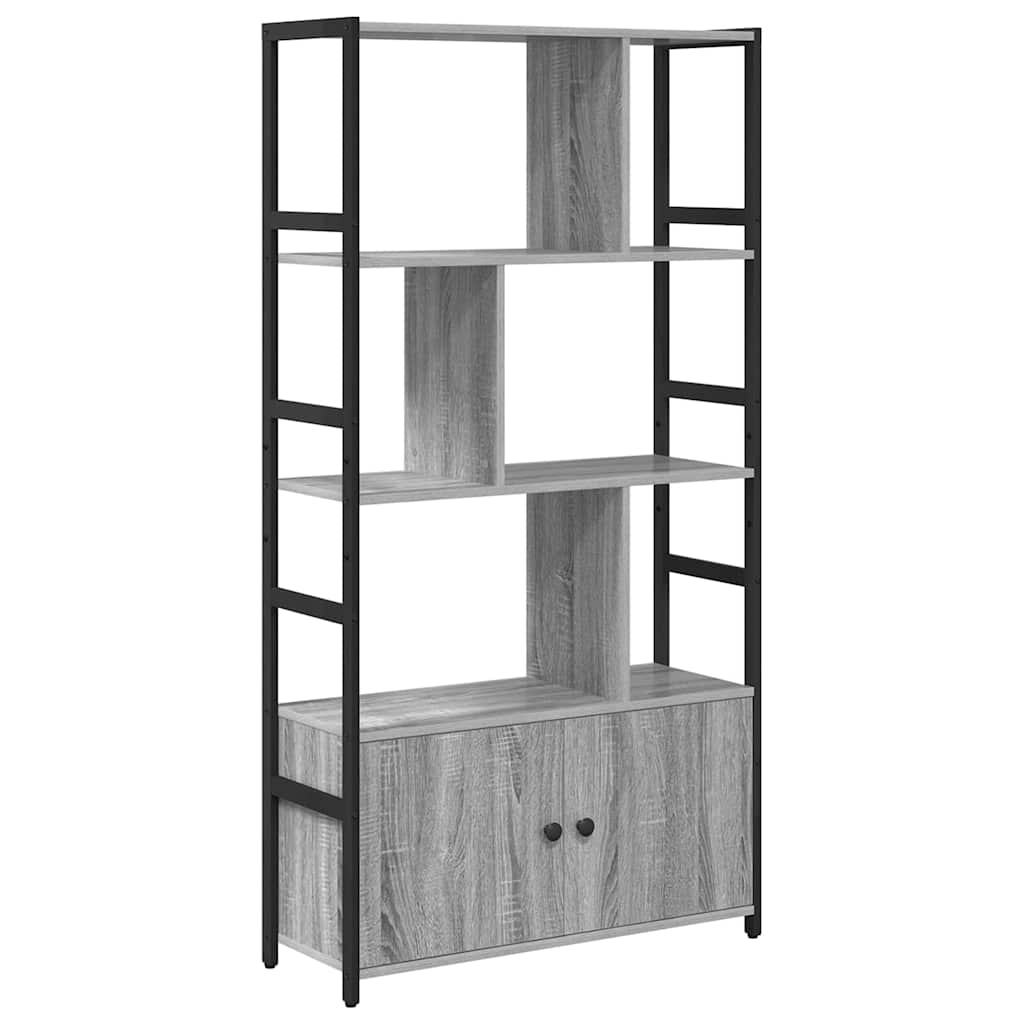 Bogreol Grå sonoma-eg 80 x 30 x 155,5 cm Konstrueret træ