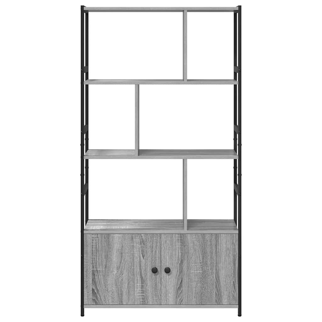 Bogreol Grå sonoma-eg 80 x 30 x 155,5 cm Konstrueret træ