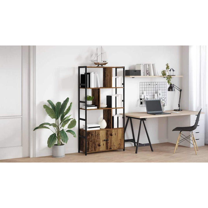 Bogreol Gammelt træ 80 x 30 x 155,5 cm Konstrueret træ